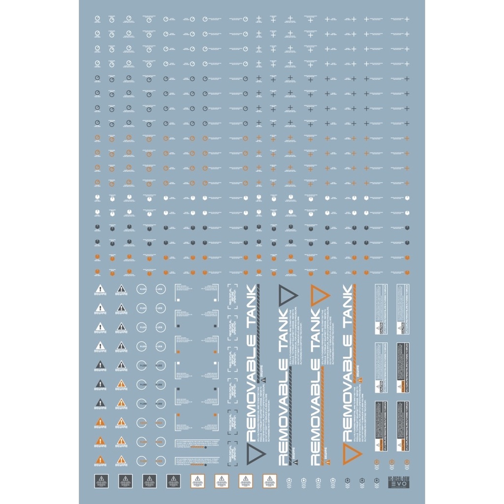 EVO Decals For NC06 Gundam General Warning HIQ 1/100 1/144 Shopee