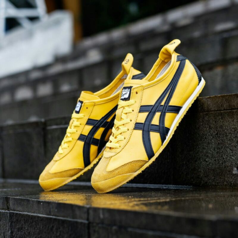 yellow black onitsuka tiger mexico 66