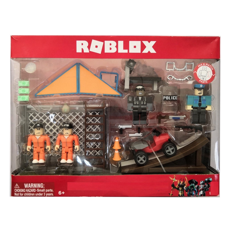 4pcs Set Virtual World Roblox Jailbreak Escape Pvc Action Figure Toy Collection Gift Model Kids Shopee Philippines - roblox jailbreak game 2 figures pack action toy figure new