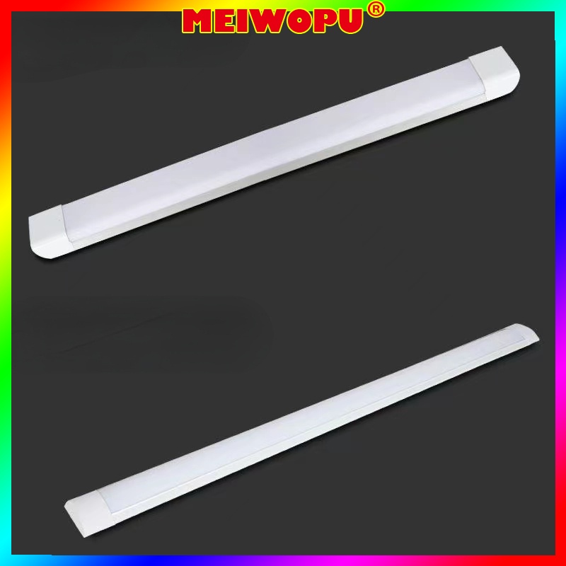 (4 PCS) 120cm Led Strip Lamp Square Arc Integrated Household Fluorescent Purification Light Tube