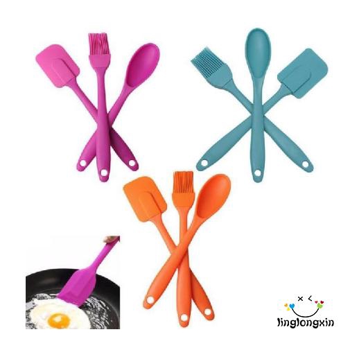 silicone spatula spoon set