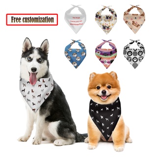Dog Bandana, Washable Reversible Kerchief Scarf, Triangular Pet Bib with Adjustable Accessories for Small Medium Dog Puppy Cat, Gifts for Birthday, Easter, Christmas