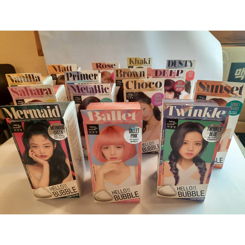New! BlackPink Hair dye Hello Bubble. Complete variations and good price. Shopee Philippines