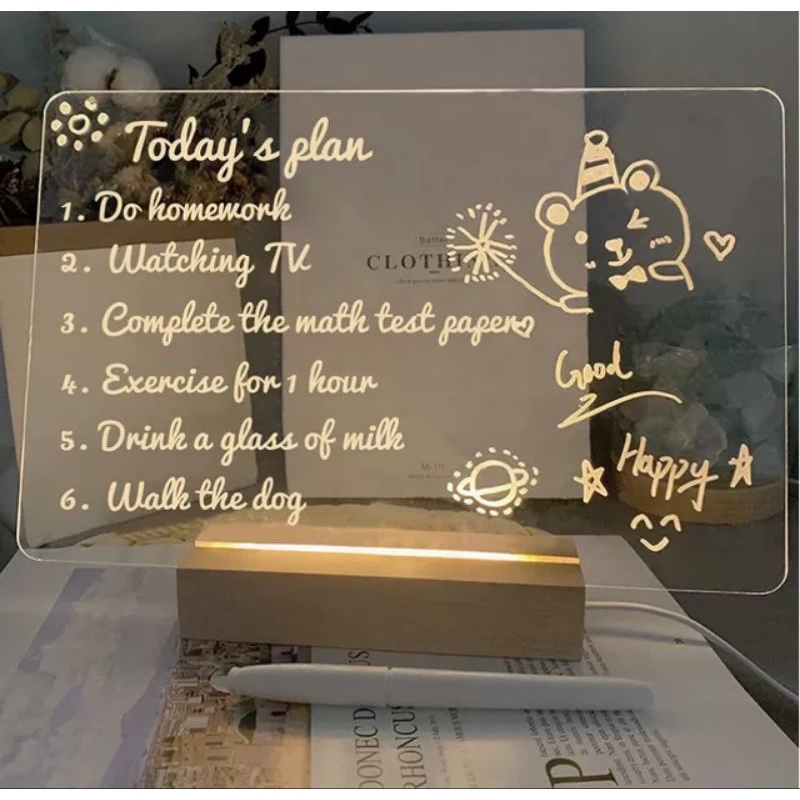 Personalized Memo Note Lamp with Pens Shopee Philippines