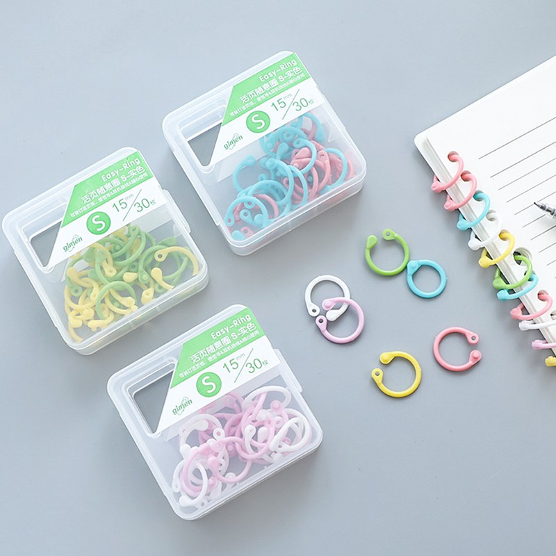 Circle Binder Ring Plastic Multi-Function DIY Loose-Leaf Paper Book ...