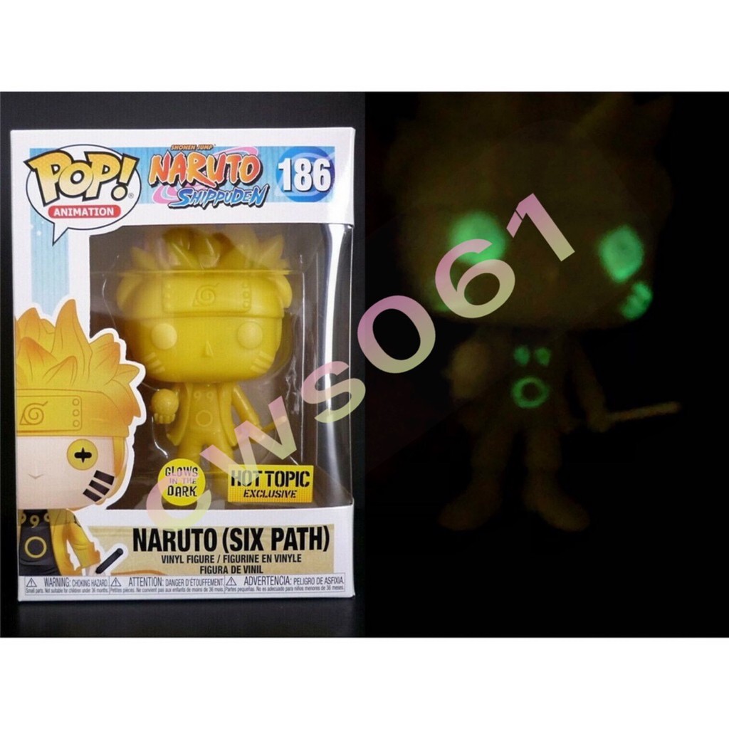 naruto six paths pop glow in the dark hot topic