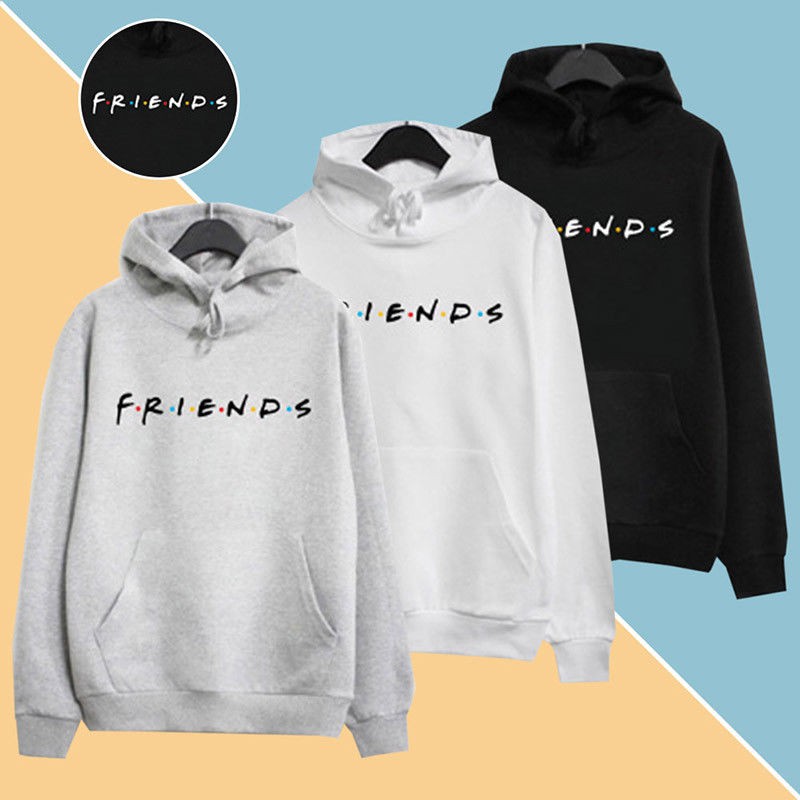 gray friends hoodie