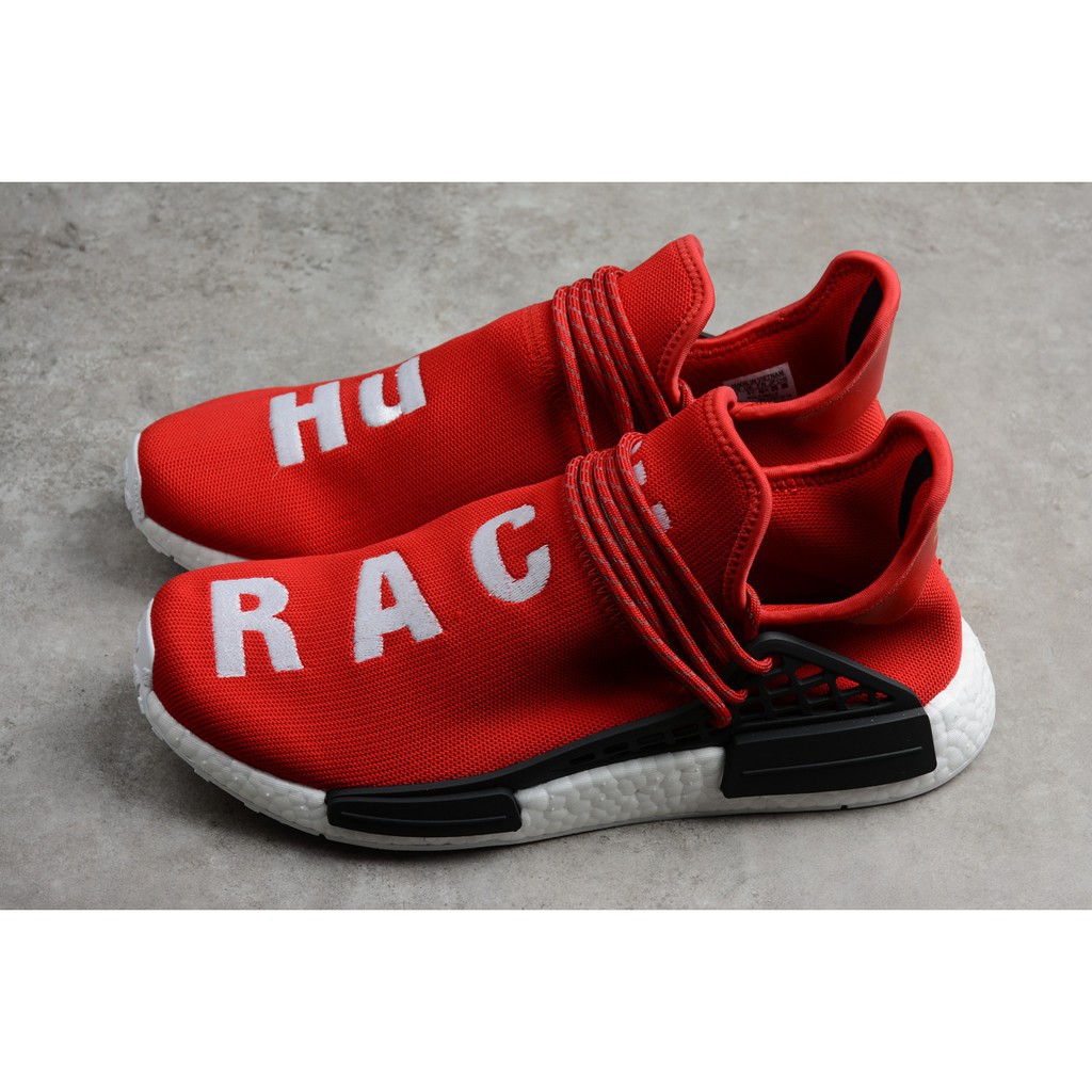 red pharrell adidas human race