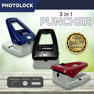 Hole Punch Warrior 3-in-1 ID Punch Slot Round Corner