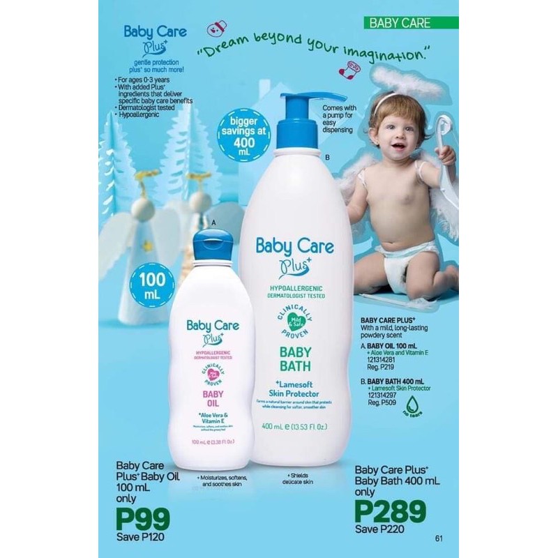 Baby Care Plus 400ml Each Bath With Pump Shopee Philippines