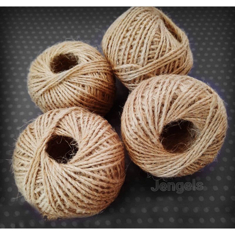 Jute String / Abaca String / Jute Twine Ribbon Souveneir Diy 50 meters