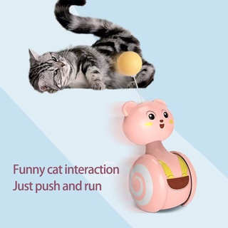 New pet cat toy cat interactive toy cat teaser  tumbler feather funny cat toy kitten pet toy #3