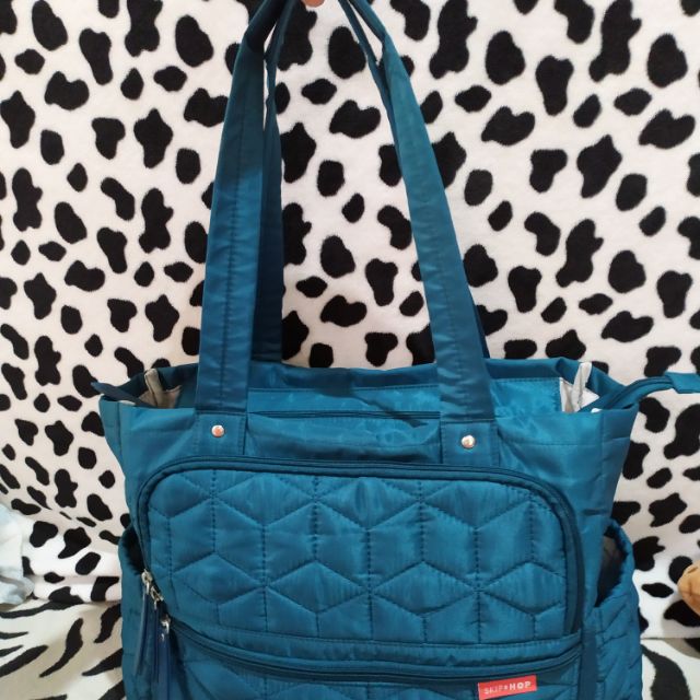 skip hop teal diaper bag