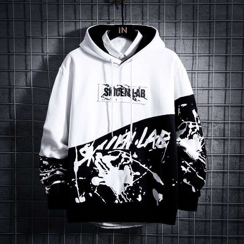 ✣◈♨Men's Casual Hoodie Men Black White Letter Print Hoodies Jacket  Sweatershirts Care Sweater Blackt | Shopee Philippines