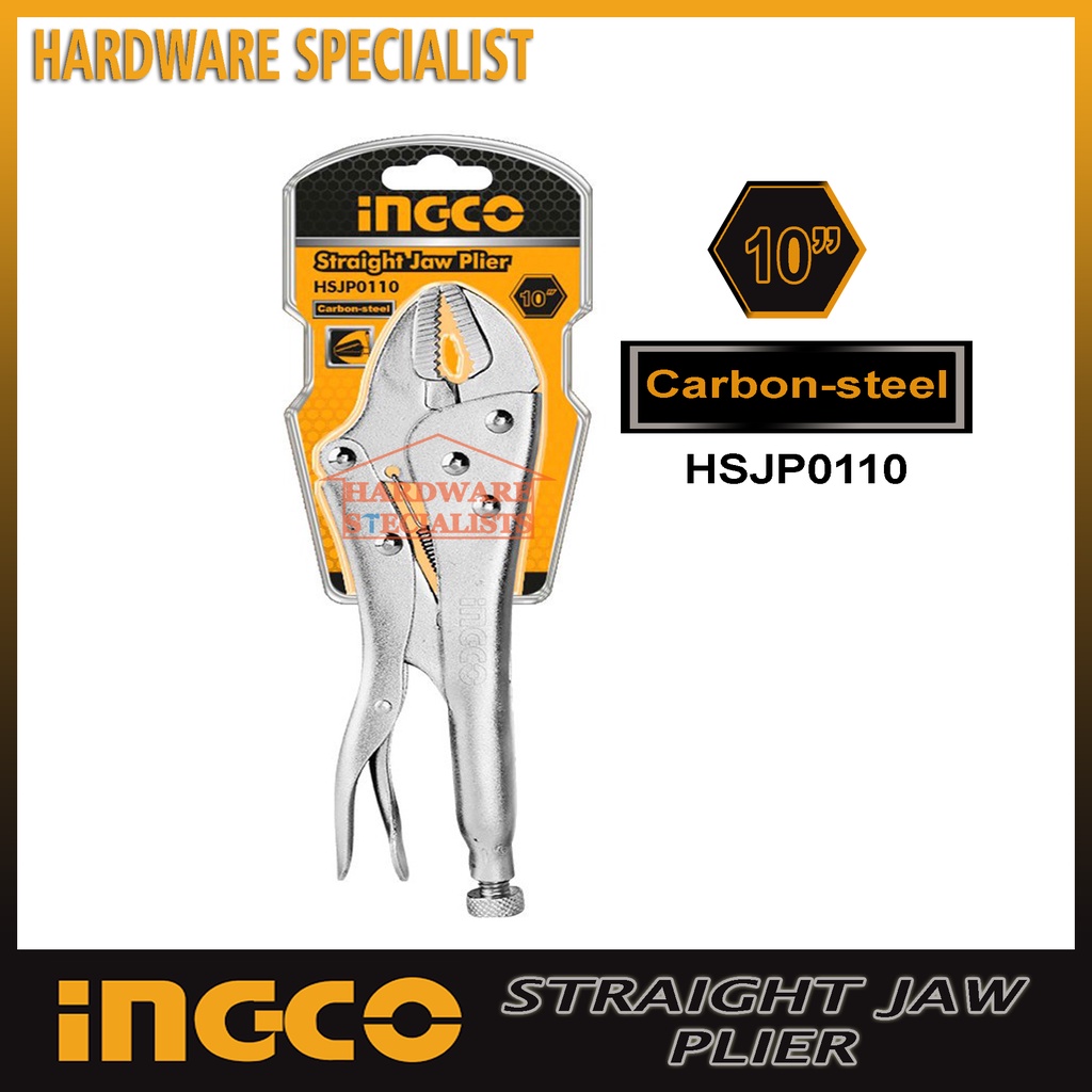 Ingco Vise Grip 10” Straight Jaw HSJP0110 or Curved Jaw HCJLW0210 Original Authentic presyo ₱255