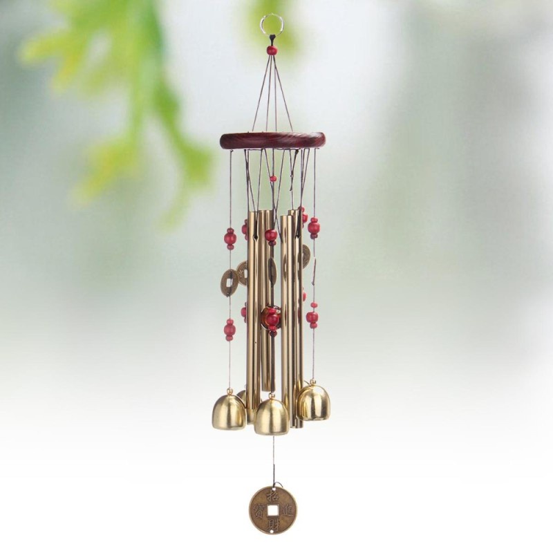 （hot）Wind Chimes Outdoor Garden Yard Bells Hanging Charm Decor Windchime Ornament Tube number #5