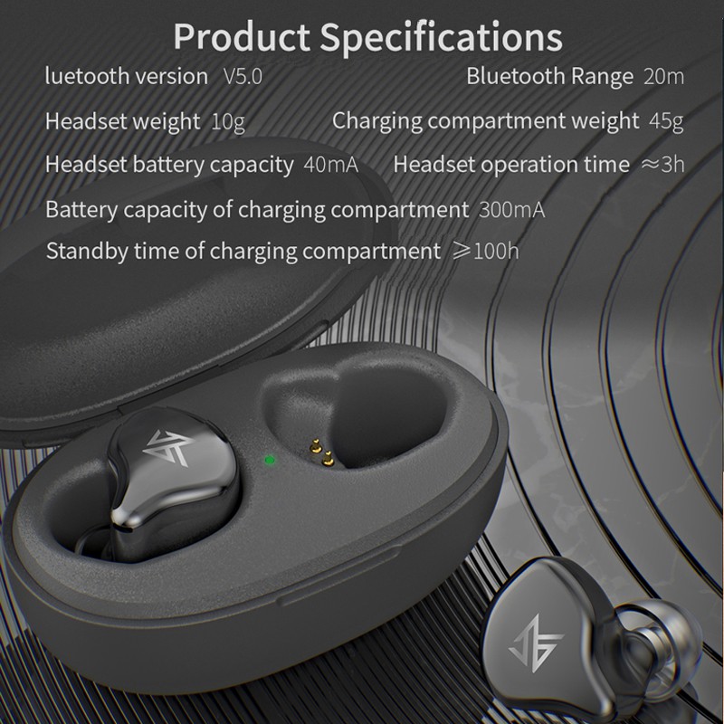 Kz S1 S1d Tws Bluetooth 5 0 Earphones Dynamic Hybrid Hifi Wireless