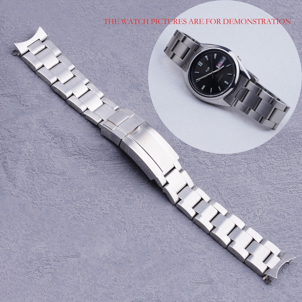 19mm Watch Band Strap 316L Stainless Steel Silver Oyster Style Bracelet For  SEIKO 5(SNXS73 75 77 79 80 81 SNFF05 SNXG47) J1/K1 | Shopee Philippines
