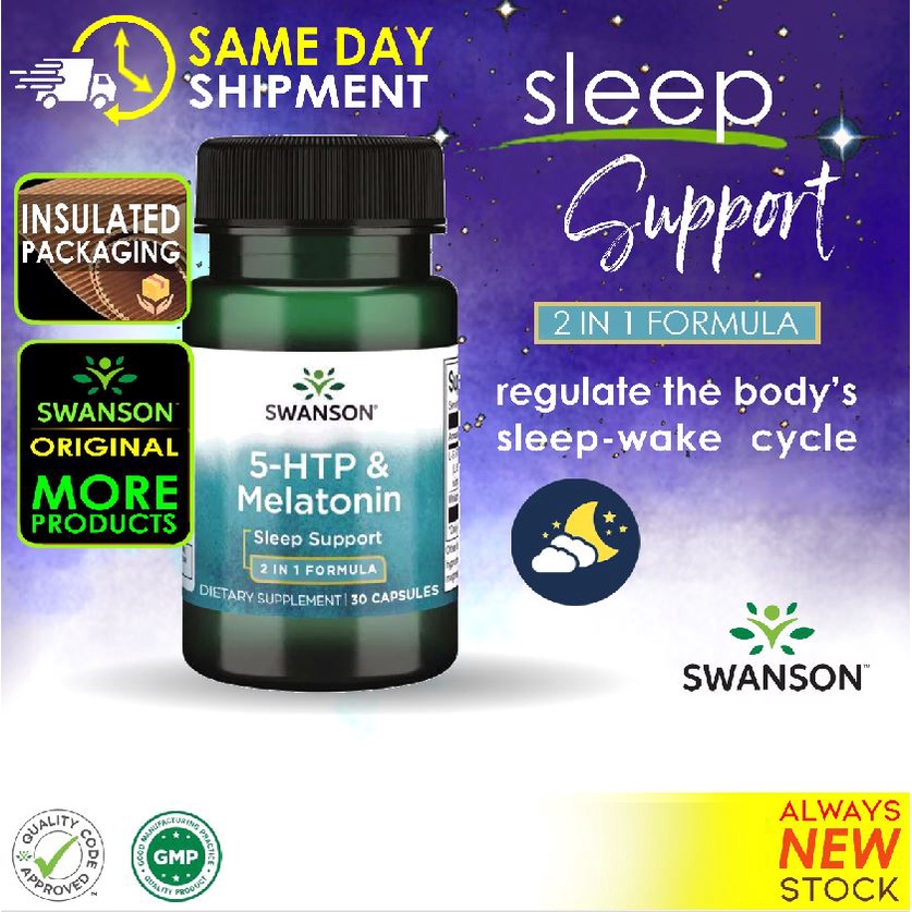 Swanson Ultra Melatonin & 5 HTP 30 Caps 5HTP Shopee Philippines