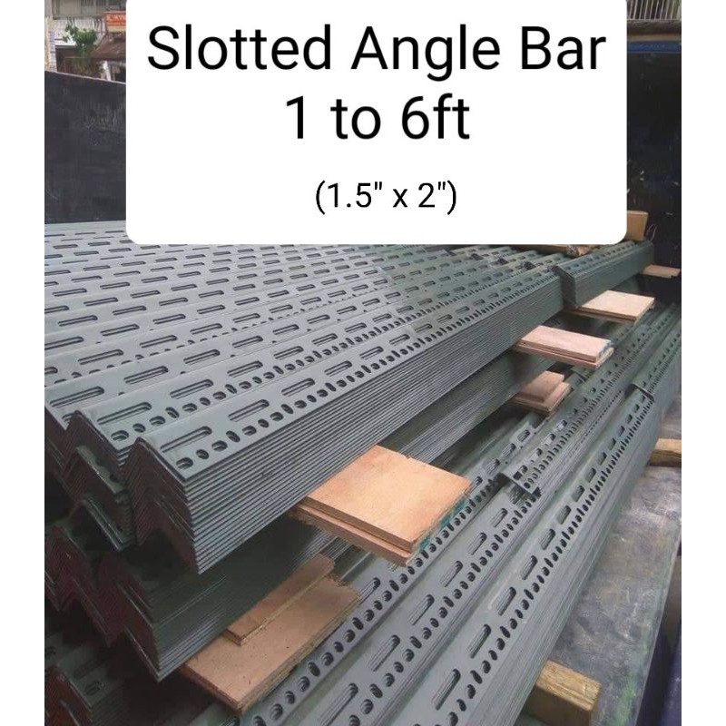 Slotted angle bar 1 to 6ft Free Bolts & Nuts Shopee Philippines