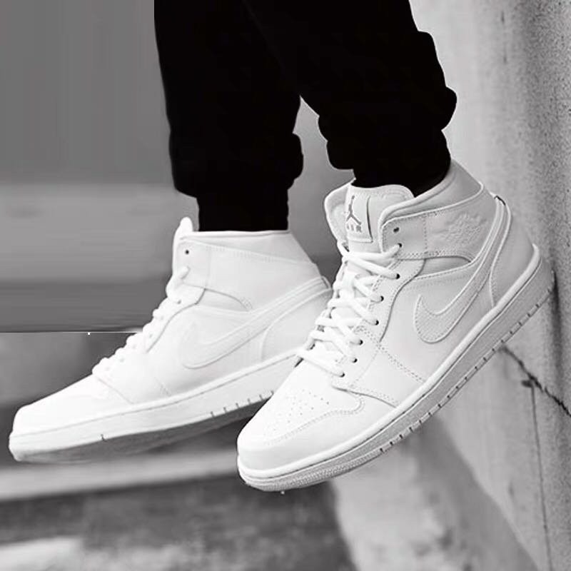 nike white high cut