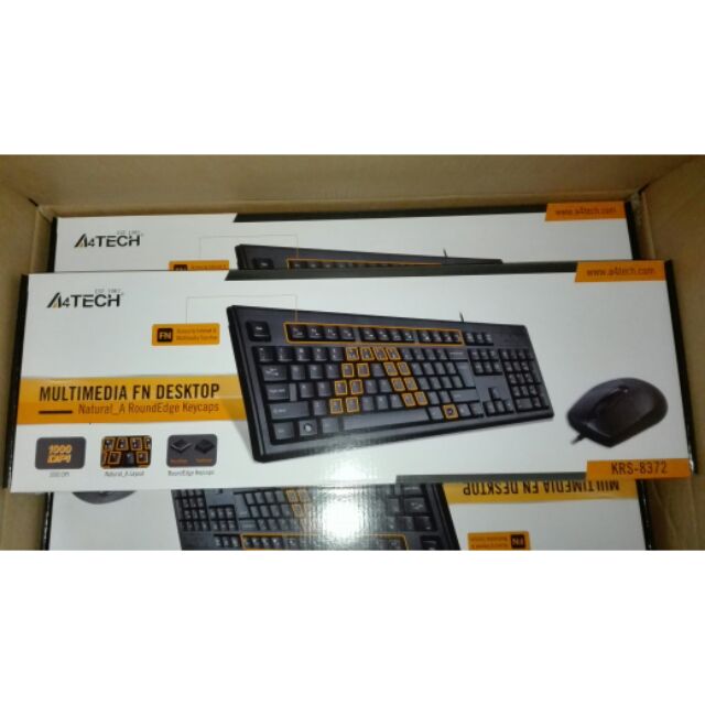 A4TECH KRS8372 KEYBOARD WITH MOUSE (USB) Shopee Philippines