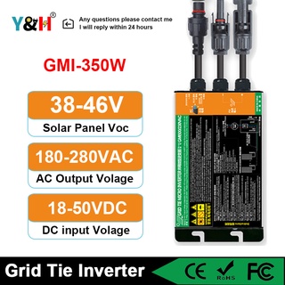 Versand aus Deutschland,3-5 Tage Lieferung Y&H 300W Solar Grid Tie Inverter MPPT Pure Sine Wave DC18V-50V Input AC180-260V Output for 36V Solar Panel 