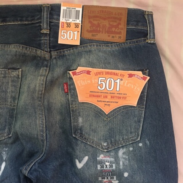 levi's 501 straight leg mens jeans