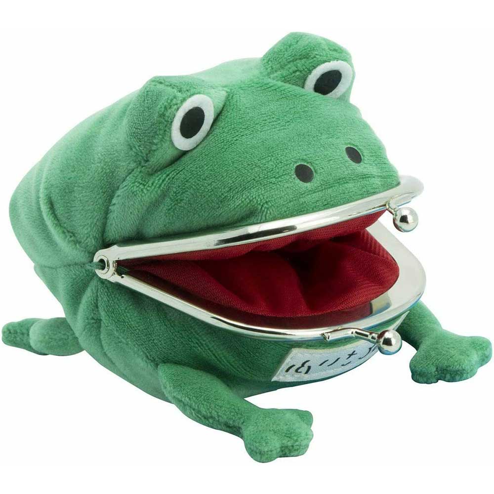 OFFICIAL NARUTO SHIPPUDEN GAMA CHAN FROG 3D PLUSH COIN PURSE NEW WITH TAGS