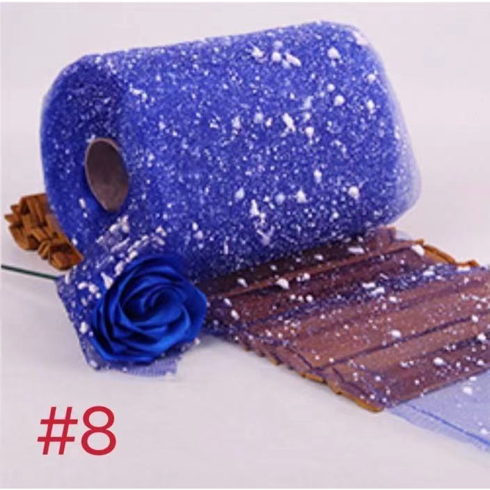 15 m/Roll 15 cm snow dot gauze flower shop packaging handmade ribbon rose wrapping paper