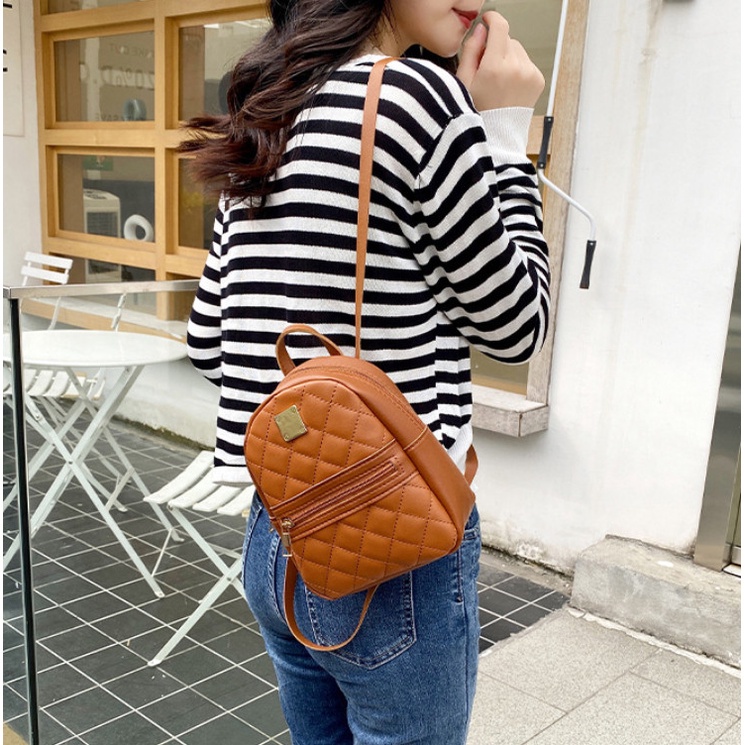 R&O Korean Sling shoulder Fashion Embroidered Ladies Womens Backpack Bag 2966