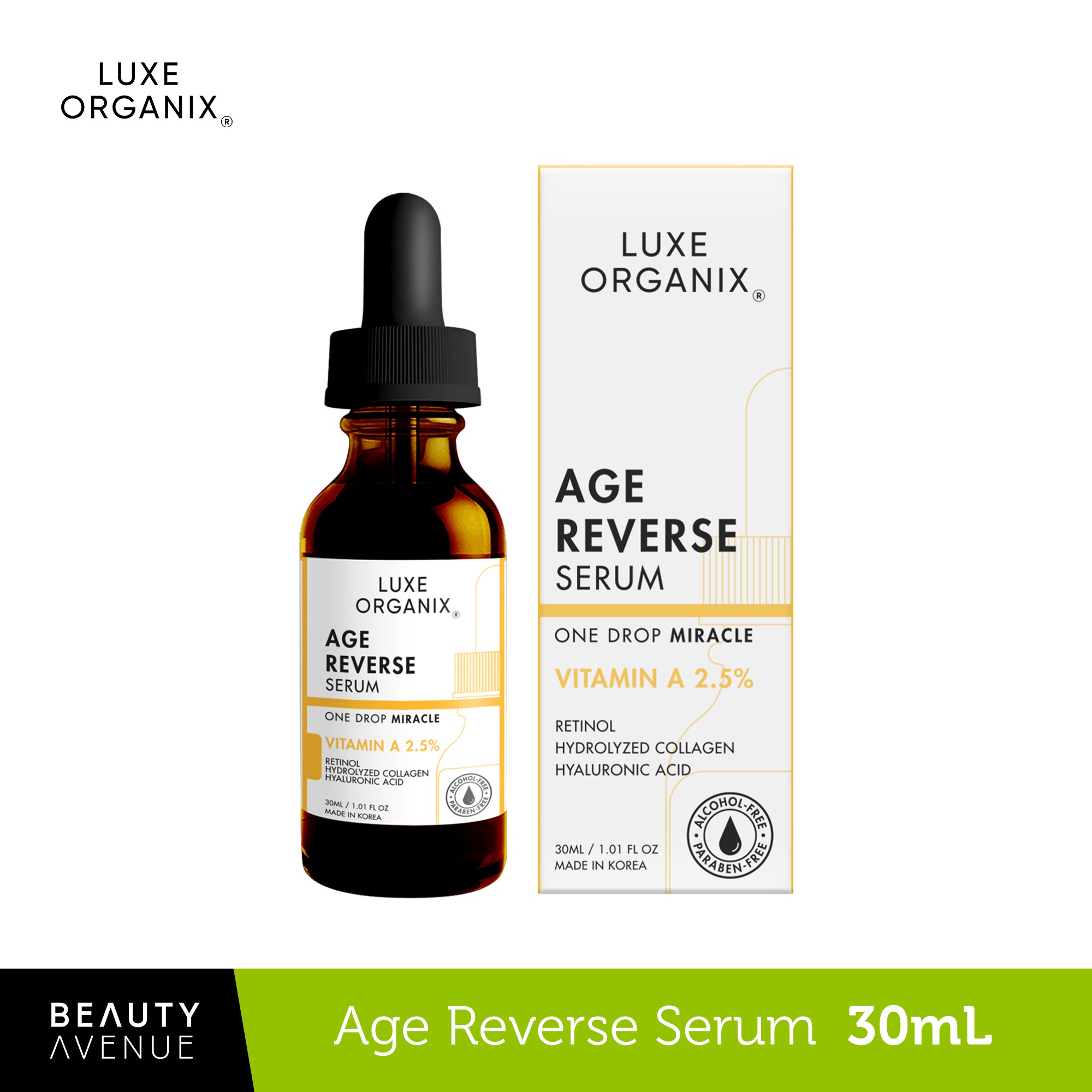 Luxe Organix Retinol 2.5% Age Reverse Serum 30mL | Shopee Philippines