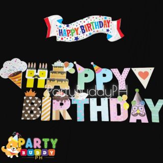 Cod Happy Birthday Pastel Colorful Playful Banner Shopee