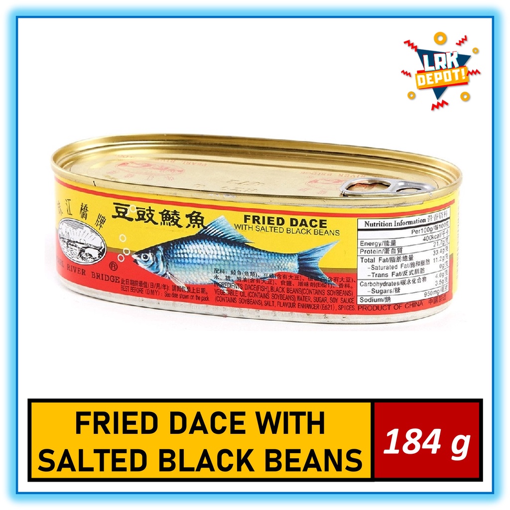 Pearl River Bridge Fried Dace with Salted Black Beans Sardine 184g ...