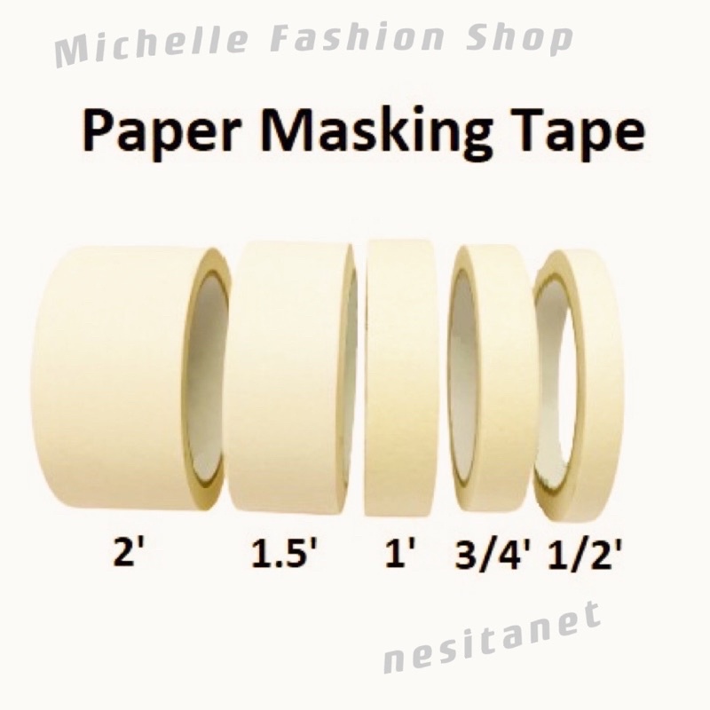 Paramount Masking Tape Paper Tape Adhesive Tape Paper Masking Tape Shopee Philippines