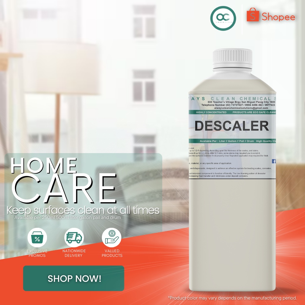 DESCALER SOLUTION 1 LITER Shopee Philippines