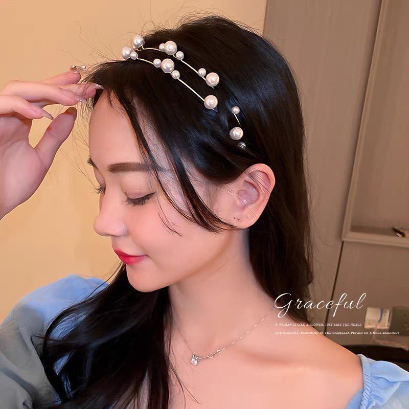 The Pearl Headband Has 2 Lines Very Cute. The Work According To The