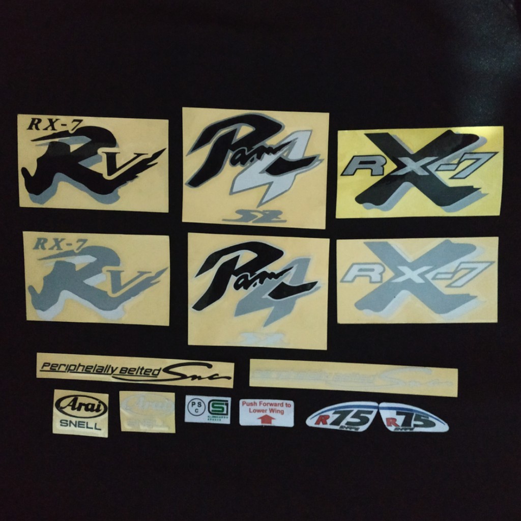 Ready Stock ﺴ卐 Arai Stickers Rx7rr5 Ram4 Rx7x Swelling Wing Psc Snc Snell Shopee Philippines