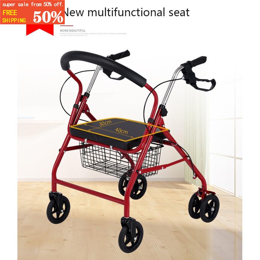 NEW 6wheel Premium Adjustable Rollator Adult Walker / Chair and Wheels