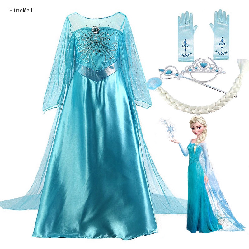 elsa dress up gown