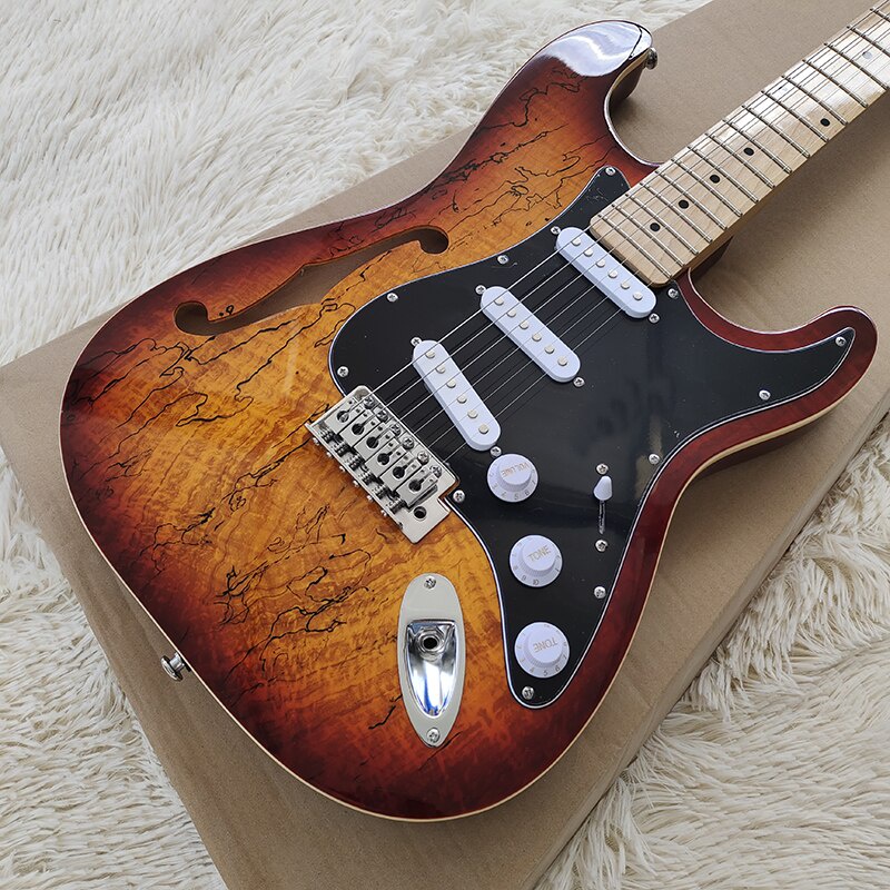 Fender Stratocaster Hollow Body Electric Guitar, Fhole Semi Hollow