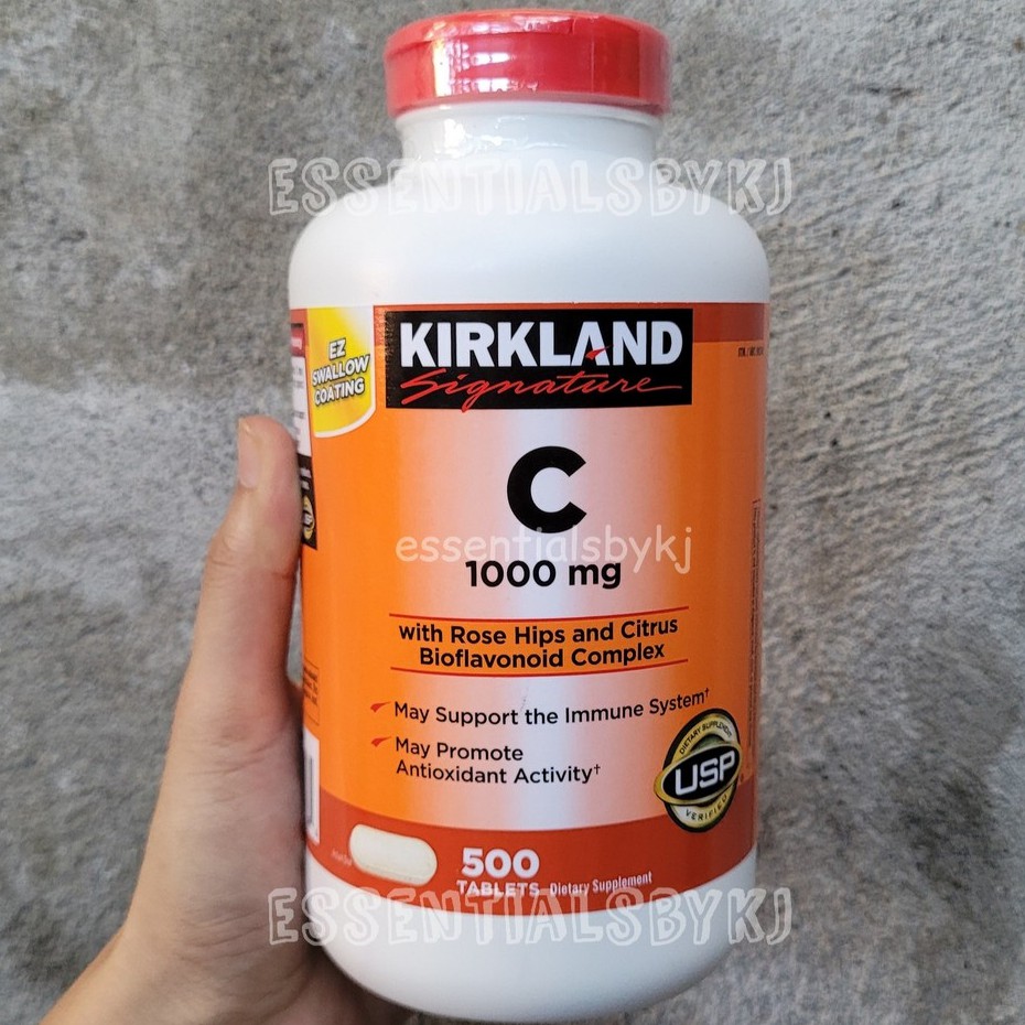 Kirkland Signature Vitamin C 1000 Mg With Rose Hips And Citrus Bioflavonoid Complex 500 Tablets Shopee Philippines