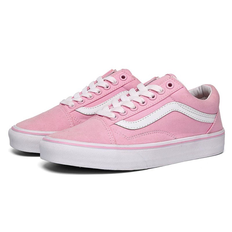 all pink low top vans