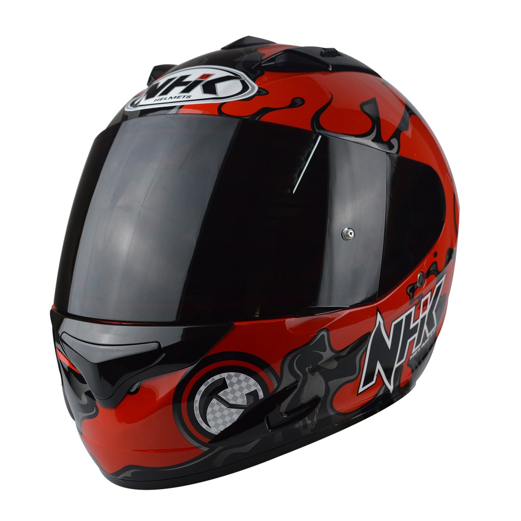 Nhk Helmet Race Pro Magma Red Black Glossy Shopee Philippines