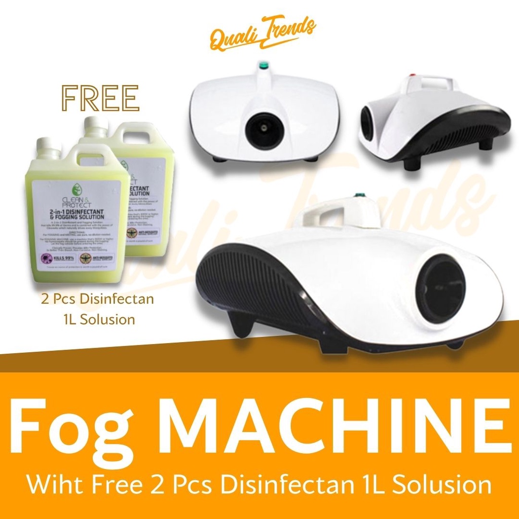 Fog Machine with FREE 2 Liter Solution & Fogging Machine Disinfectant
