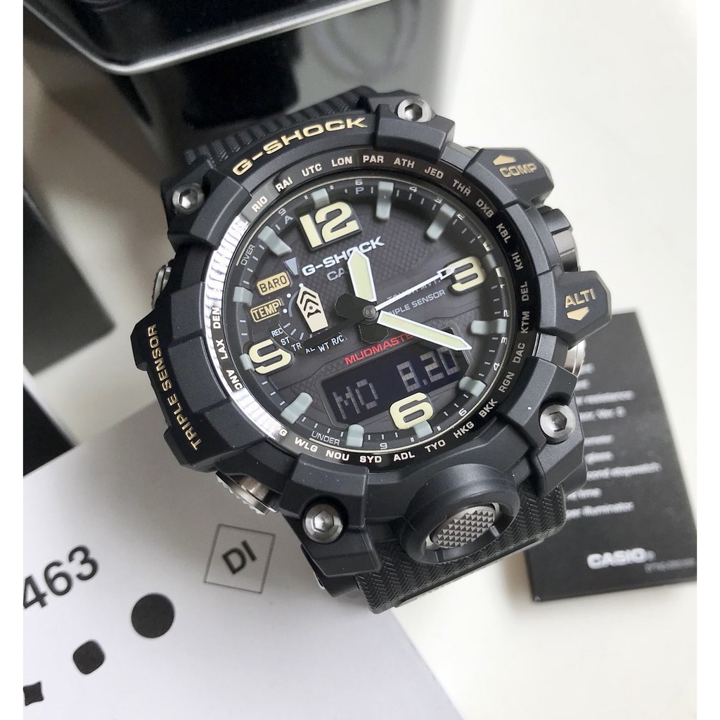 BNEW AUTHENTIC G-Shock Mudmaster GWG1000-1A Solar Military Black ...