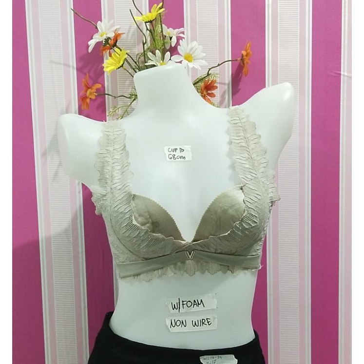 Nonwire bra with foam (ukay) Shopee Philippines
