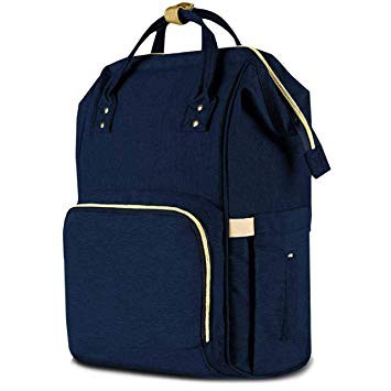 navy blue nappy bag