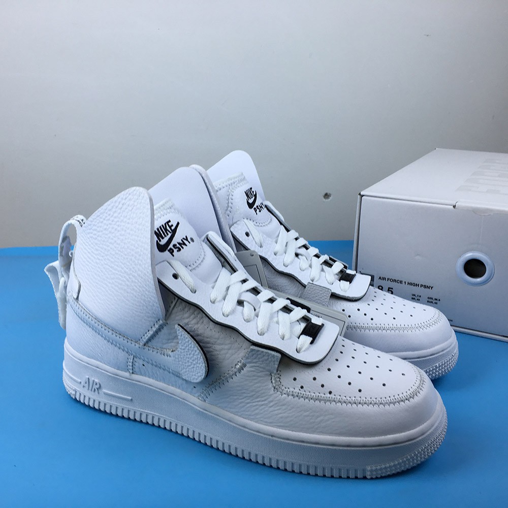 psny x nike air force 1 high white