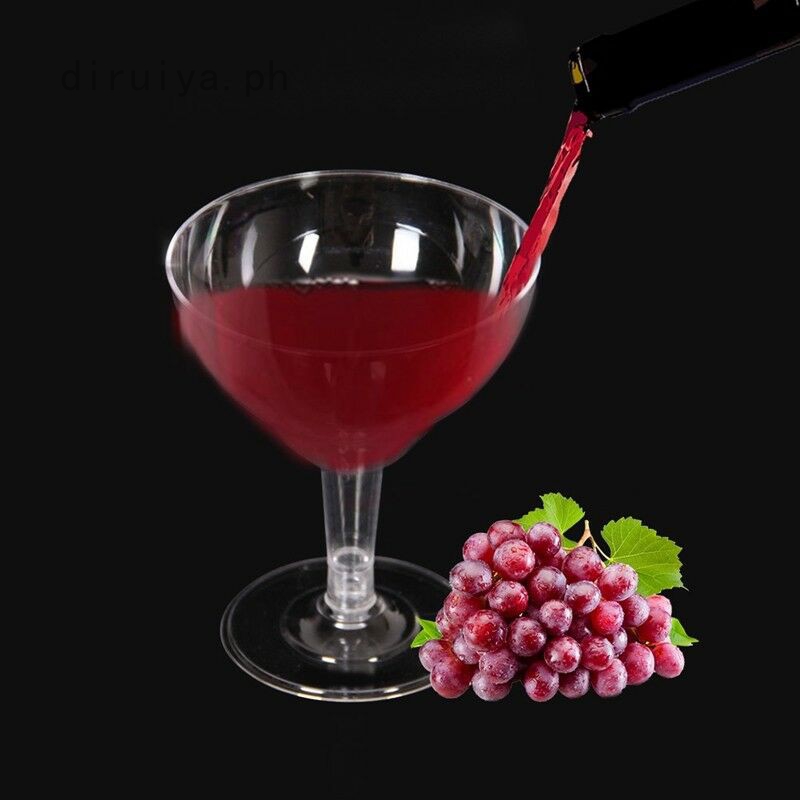 Disposable Plastic Wine Glass Party Wedding Champagne Flute Goblet Cocktail Cup